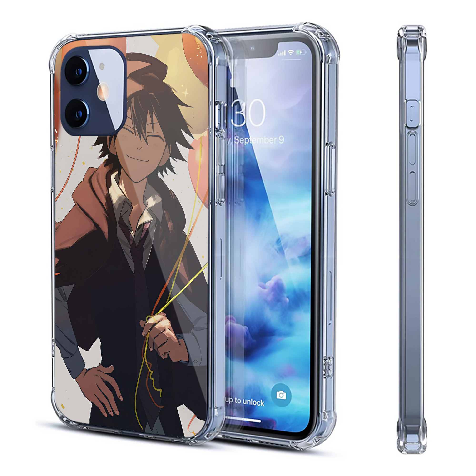 （画像用） 文豪ストレイドッグス Bungo Stray Dogs 【iPhone 12シリーズ対応】透明スマホケース（クリアソフトケース）